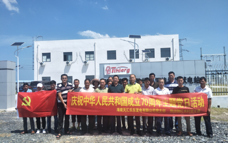 乐东发电公司党支部与对口帮扶村支部联谊开展主题党日活动